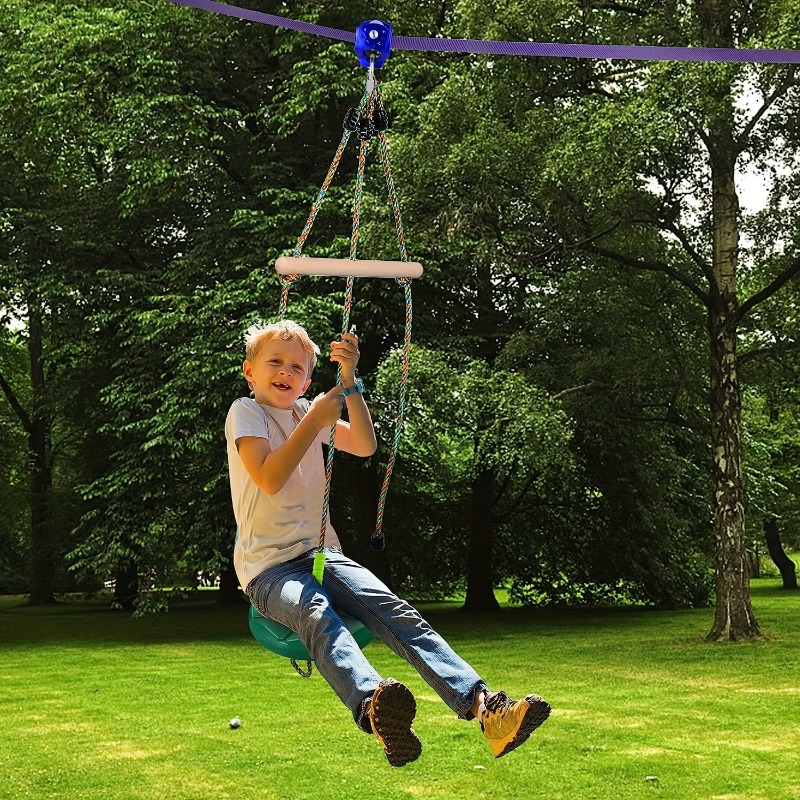 Kids Outdoor Hanging Chair - Columpio de pétalos Columpio de disco