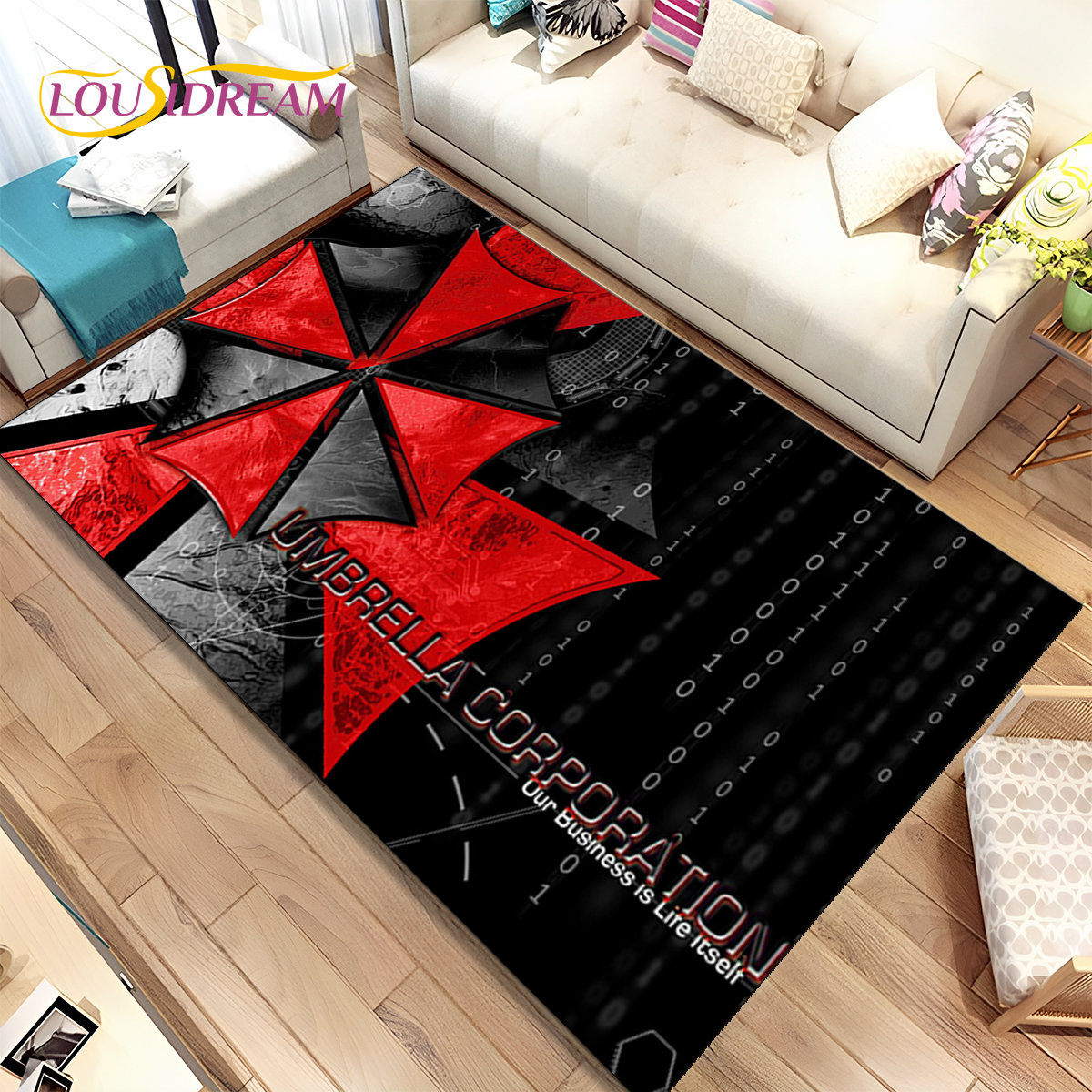 Kids Outdoor Play Area - Alfombra 3D R-Resident Evil Games para