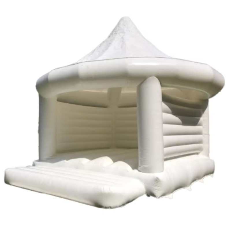 Kids Outdoor Inflatable - Casa Inflable Blanca para Bodas, Juegos