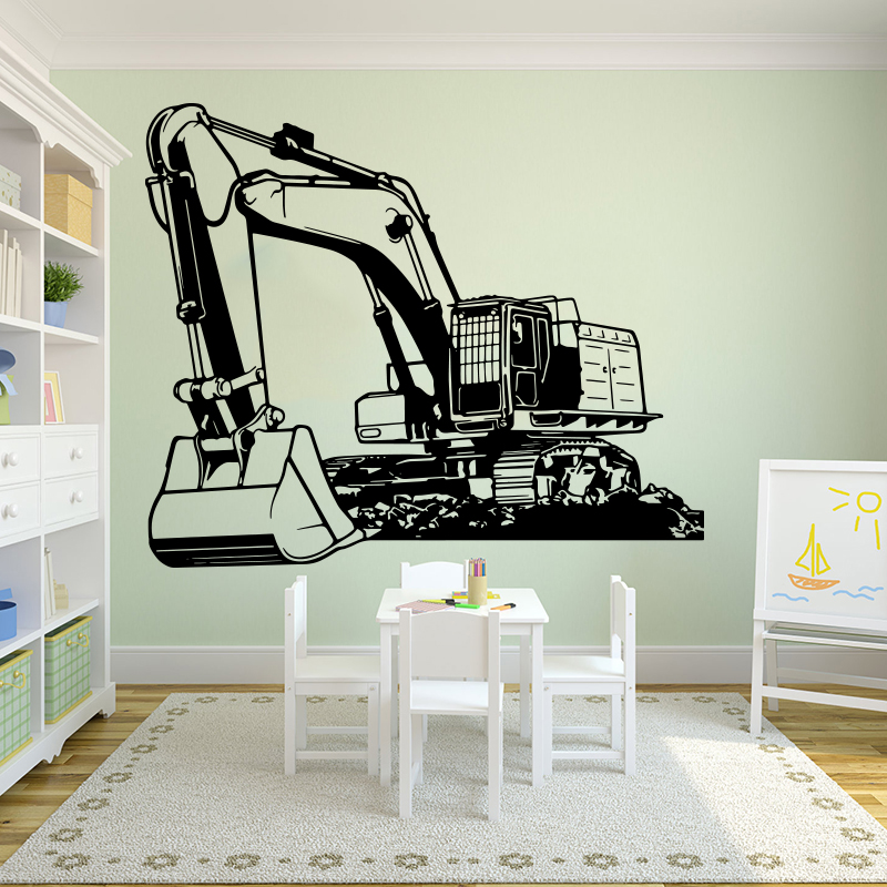 Kids Outdoor Digger - Gran equipo pesado excavadora pegatina de