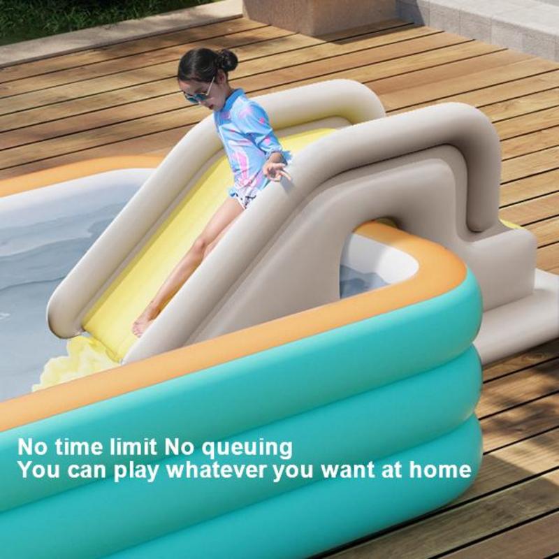Kids Outdoor Pool - Tobogán acuático inflable para niños, juguete
