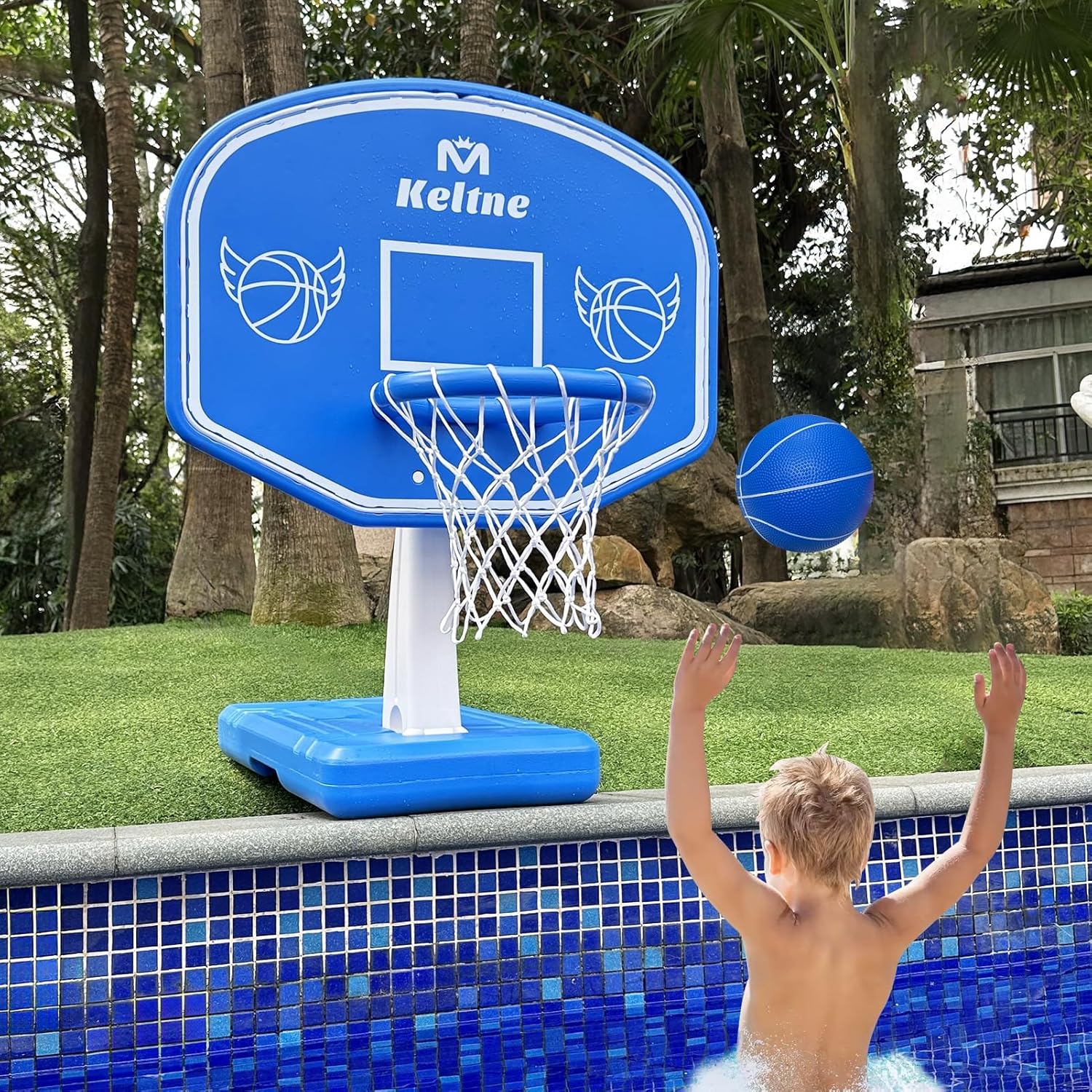 Kids Outdoor Water - Aro de Baloncesto Grande para Piscina