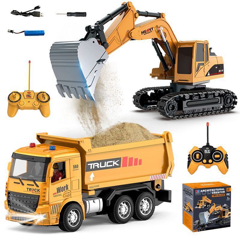 Kids Outdoor Digger - Excavadora de Juguete a Control Remoto