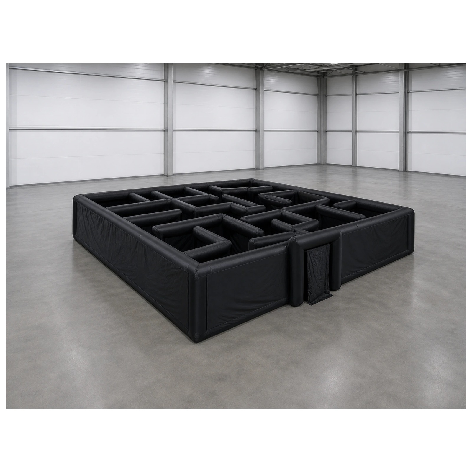 Kids Outdoor Inflatable - Laberinto Inflable Negro Grande y Liso