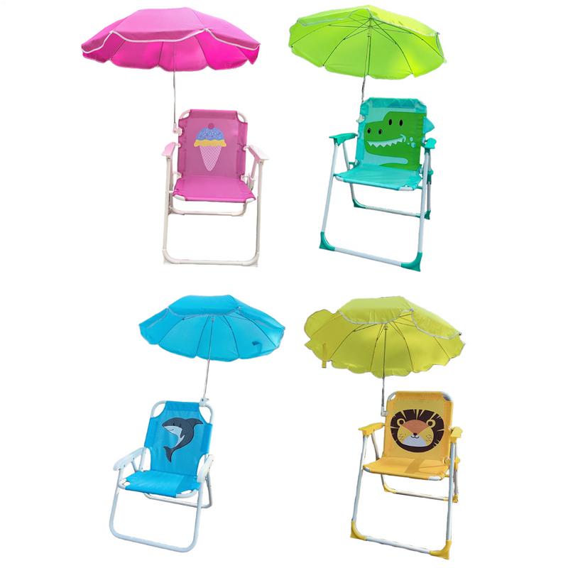 Kids Outdoor Umbrella Chair - Silla de Camping para niños con