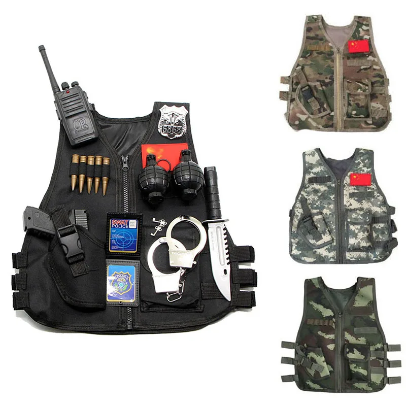 Kids Outdoor Clothing - Chaleco táctico para niños al aire