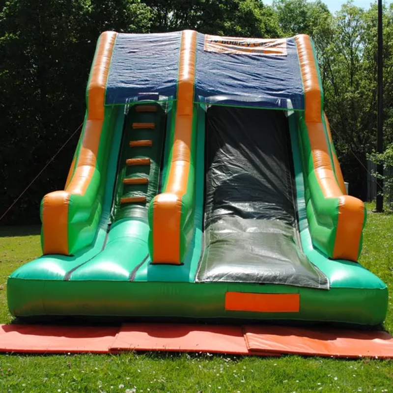 Kids Outdoor House With Slide - Diapositivas de rebote Casa de rebote