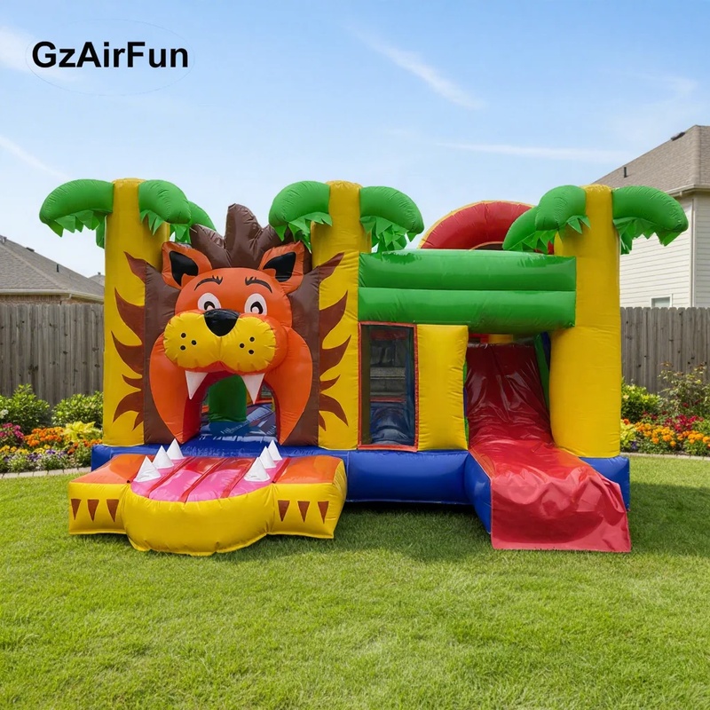 Kids Outdoor House With Slide - Castillo Inflable Comercial Personalizado con Temática