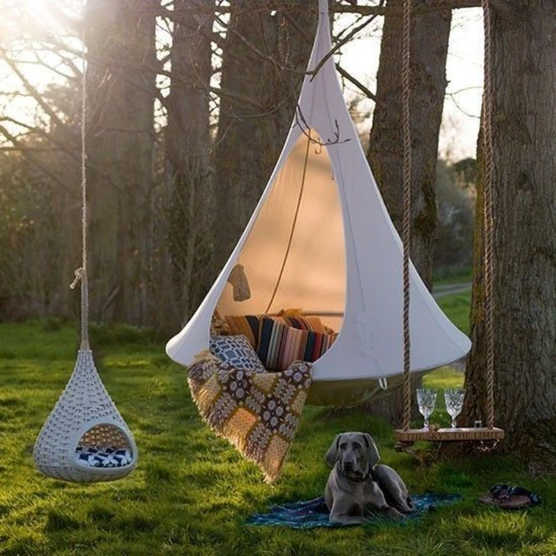 Kids Outdoor Hanging Chair - Columpio para niños, hamaca para jardín