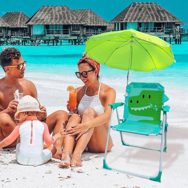 Kids Outdoor Umbrella Chair - Silla con sombrilla para niños, silla