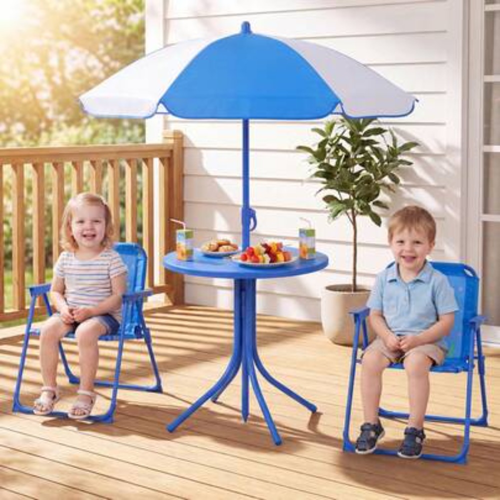 Kids Outdoor Umbrella Chair - Mesa de Picnic Infantil para Exteriores