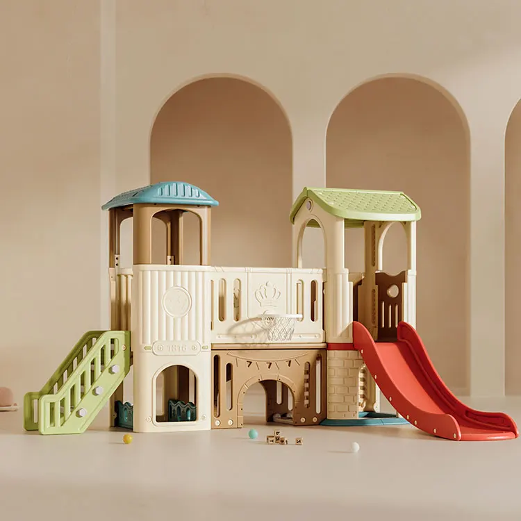 Casa de juegos infantil de plá - Kids Outdoor House With Slide reseña y precio