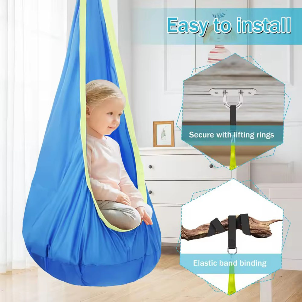Columpio Tipo Nido para Niños, - Kids Outdoor Hanging Chair reseña y precio