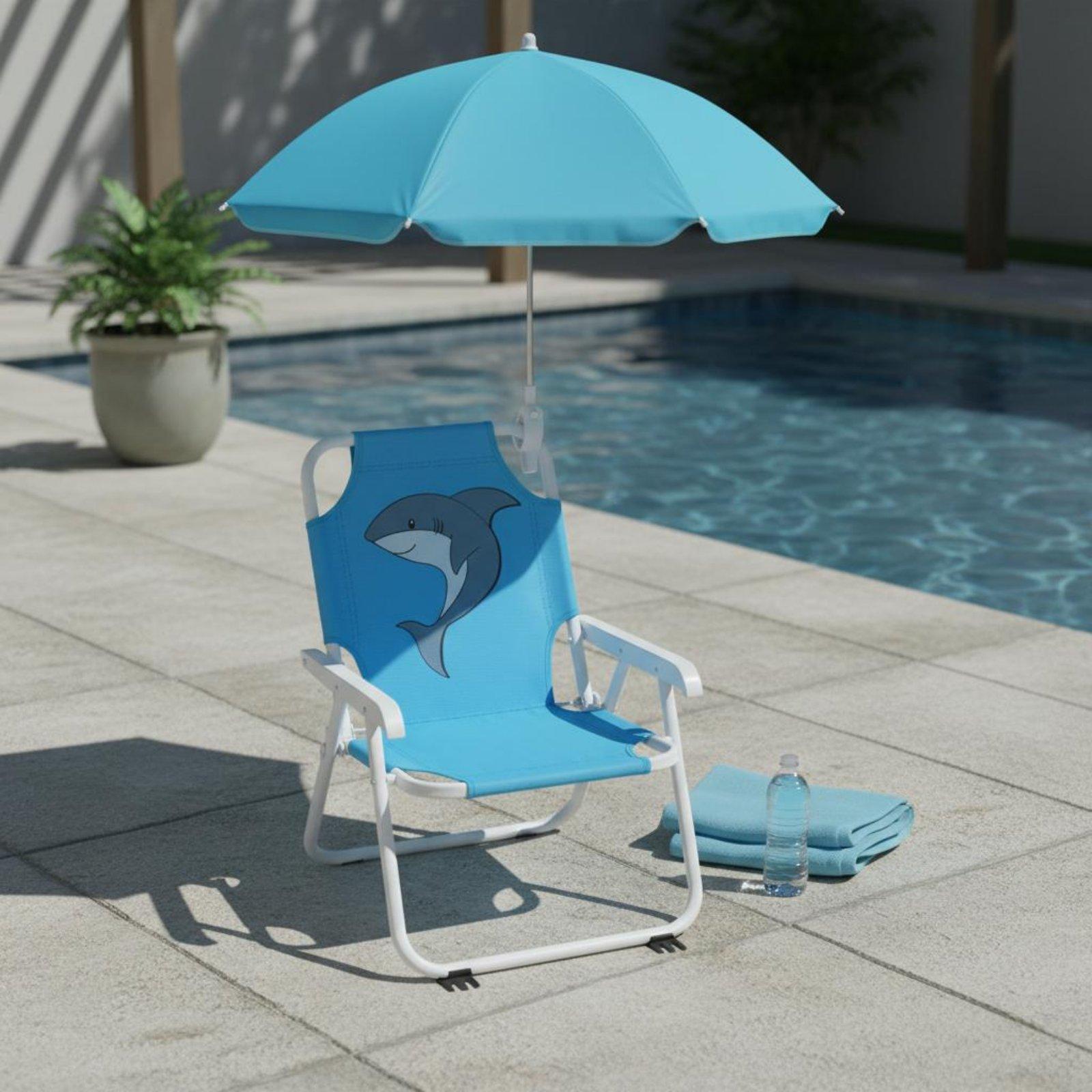 Silla de Playa Plegable para N - Kids Outdoor Umbrella Chair reseña y precio