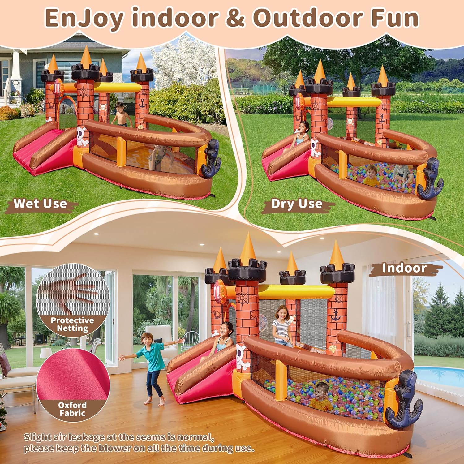 Casa Inflable para Niños de 3  - Kids Outdoor Inflatable reseña y precio