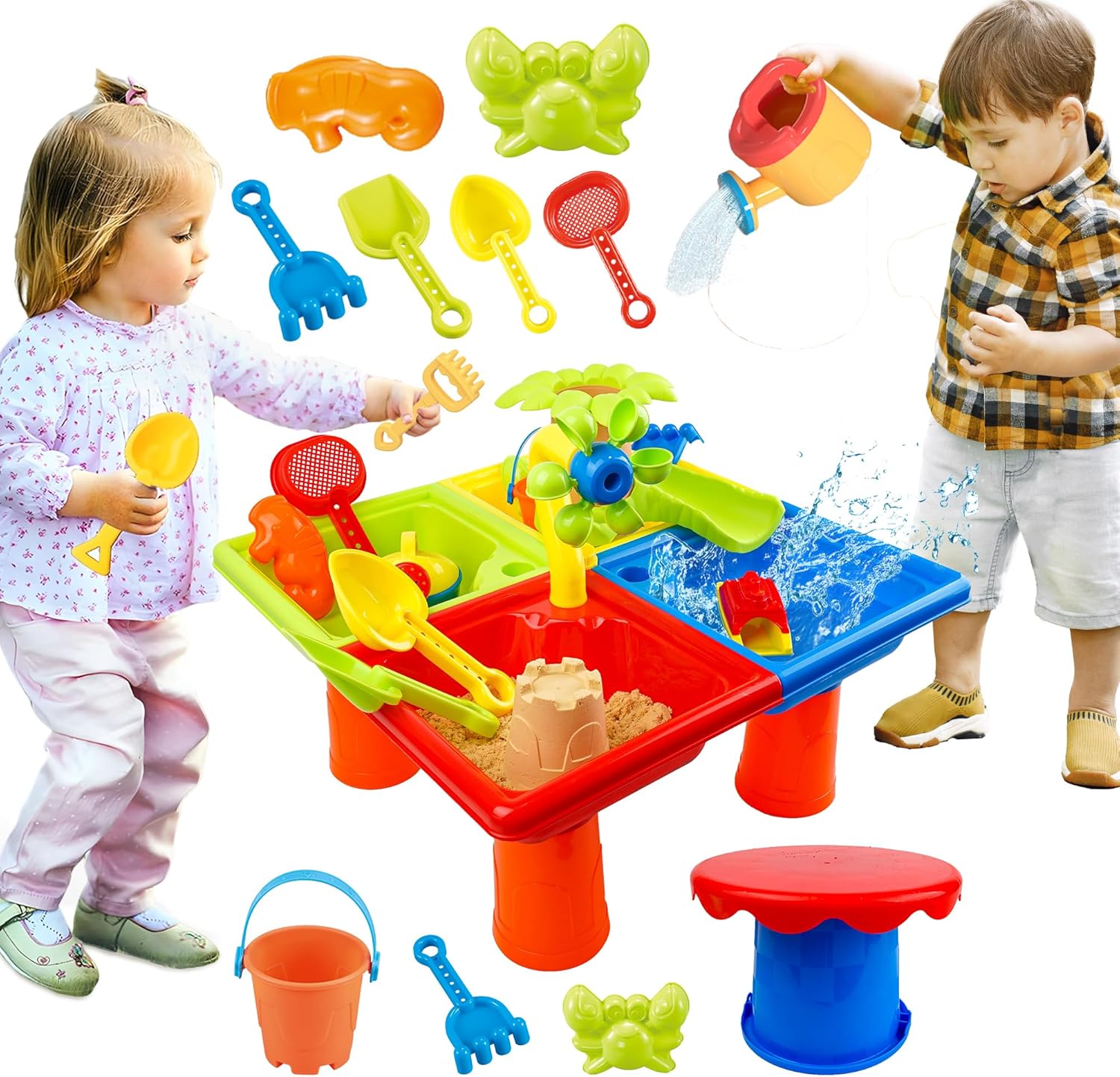 Mesa de agua de verano para ni - Kids Outdoor Pool reseña y precio