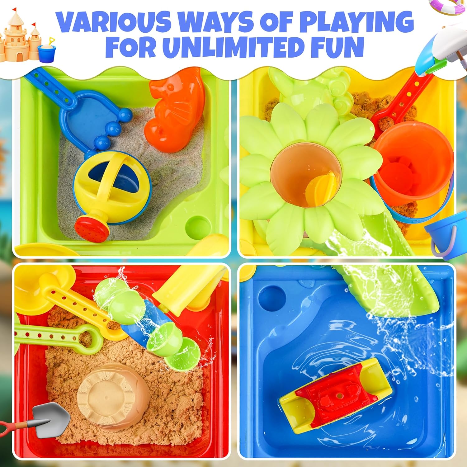 Mesa de agua de verano para ni - Kids Outdoor Pool reseña y precio