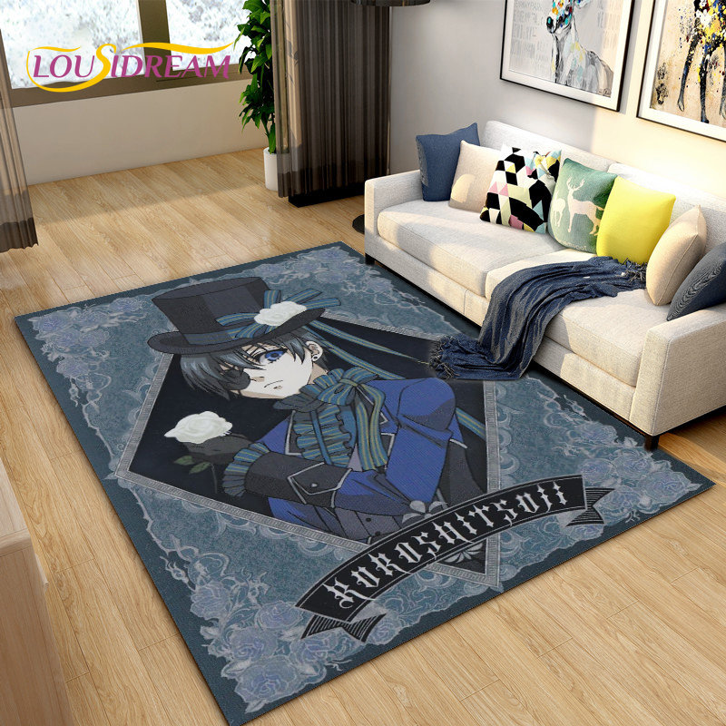 Black Butler alfombra de área  - Kids Outdoor Play Area reseña y precio