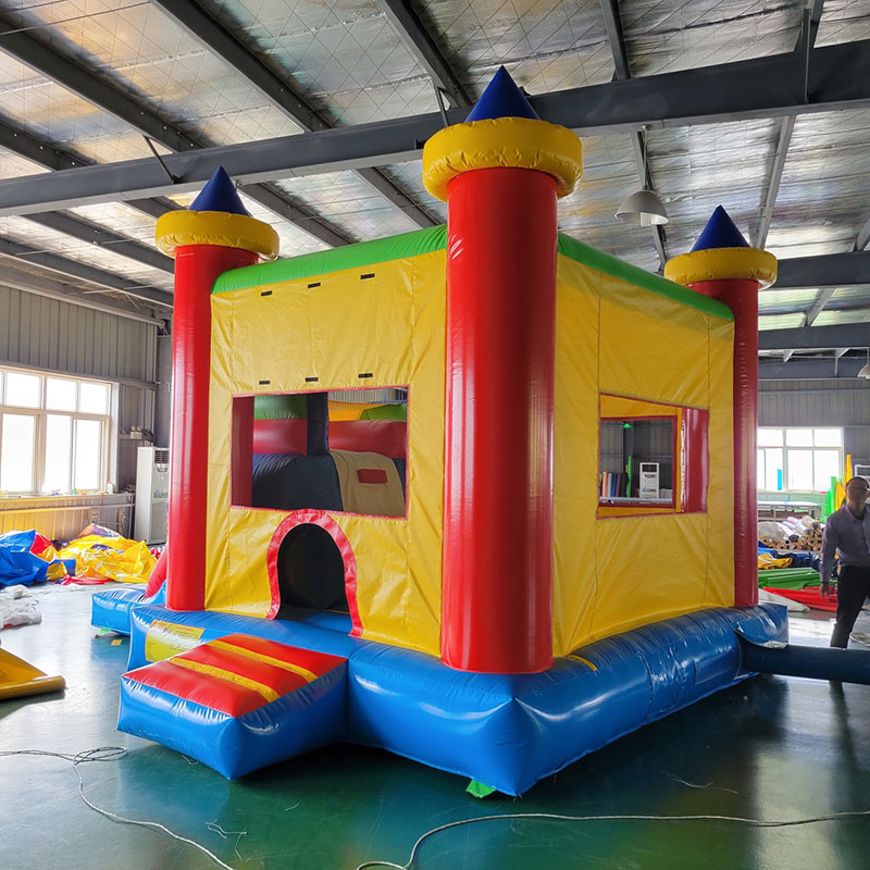 Casa de rebote con tobogán, ca - Kids Outdoor House With Slide reseña y precio