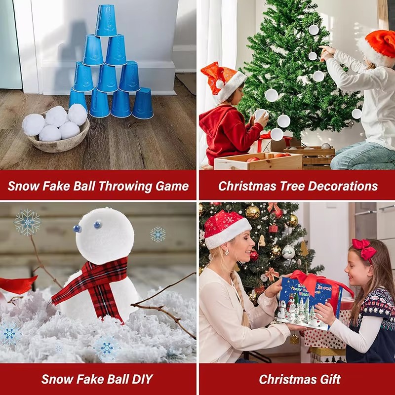 30/60 Piezas de Bolas de Nieve - Kids Outdoor Xmas Gifts reseña y precio