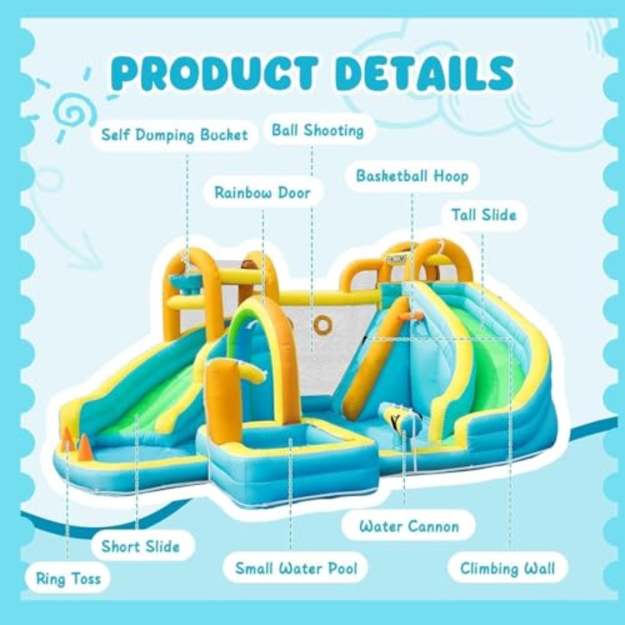 Parque acuático inflable para  - Kids Outdoor Water reseña y precio