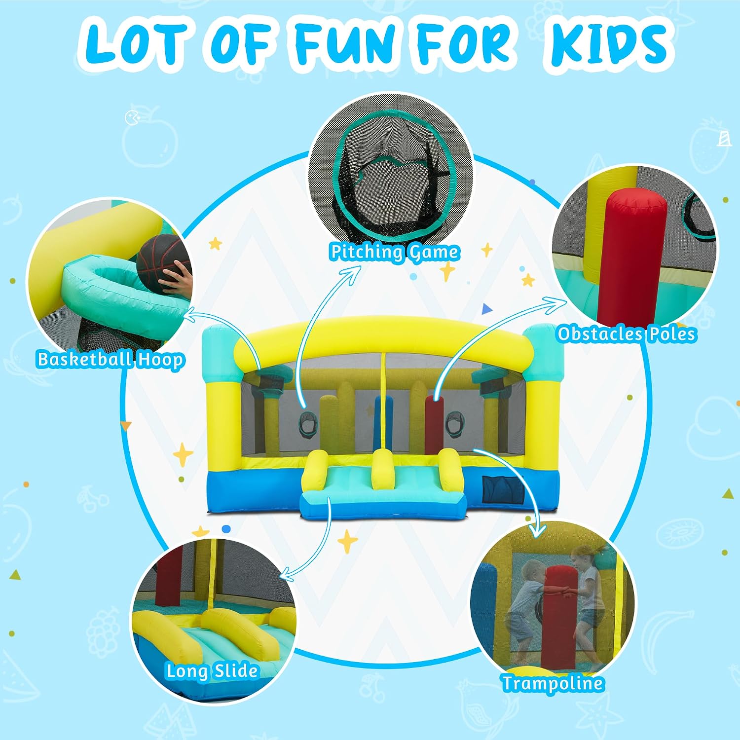 Gran Castillo Inflable, 15 x 1 - Kids Outdoor Inflatable reseña y precio