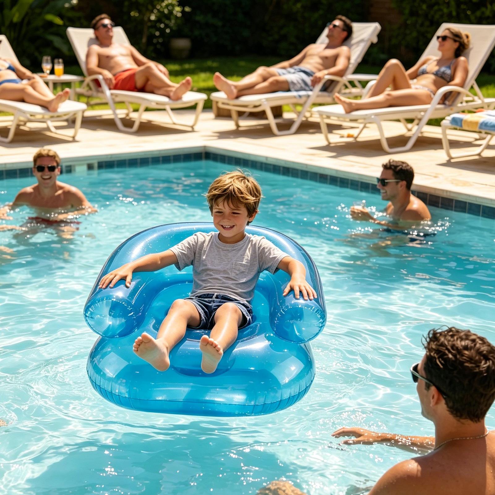 Silla inflable para niños, sof - Kids Outdoor Pool reseña y precio