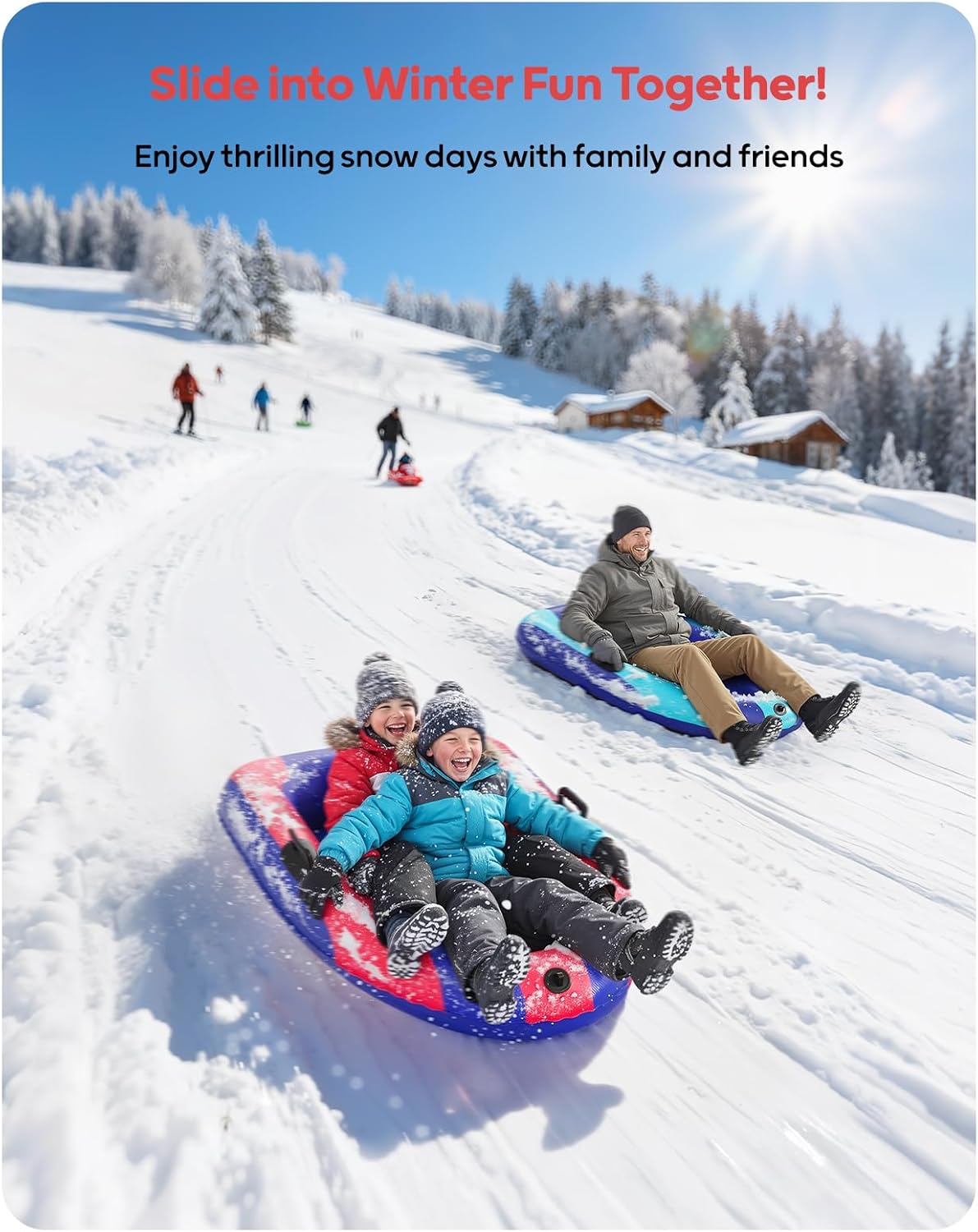 Trineo de Nieve Inflable de PV - Kids Outdoor Inflatable reseña y precio