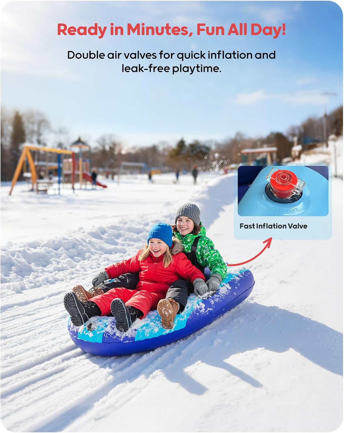 Trineo de Nieve Inflable de PV - Kids Outdoor Inflatable reseña y precio