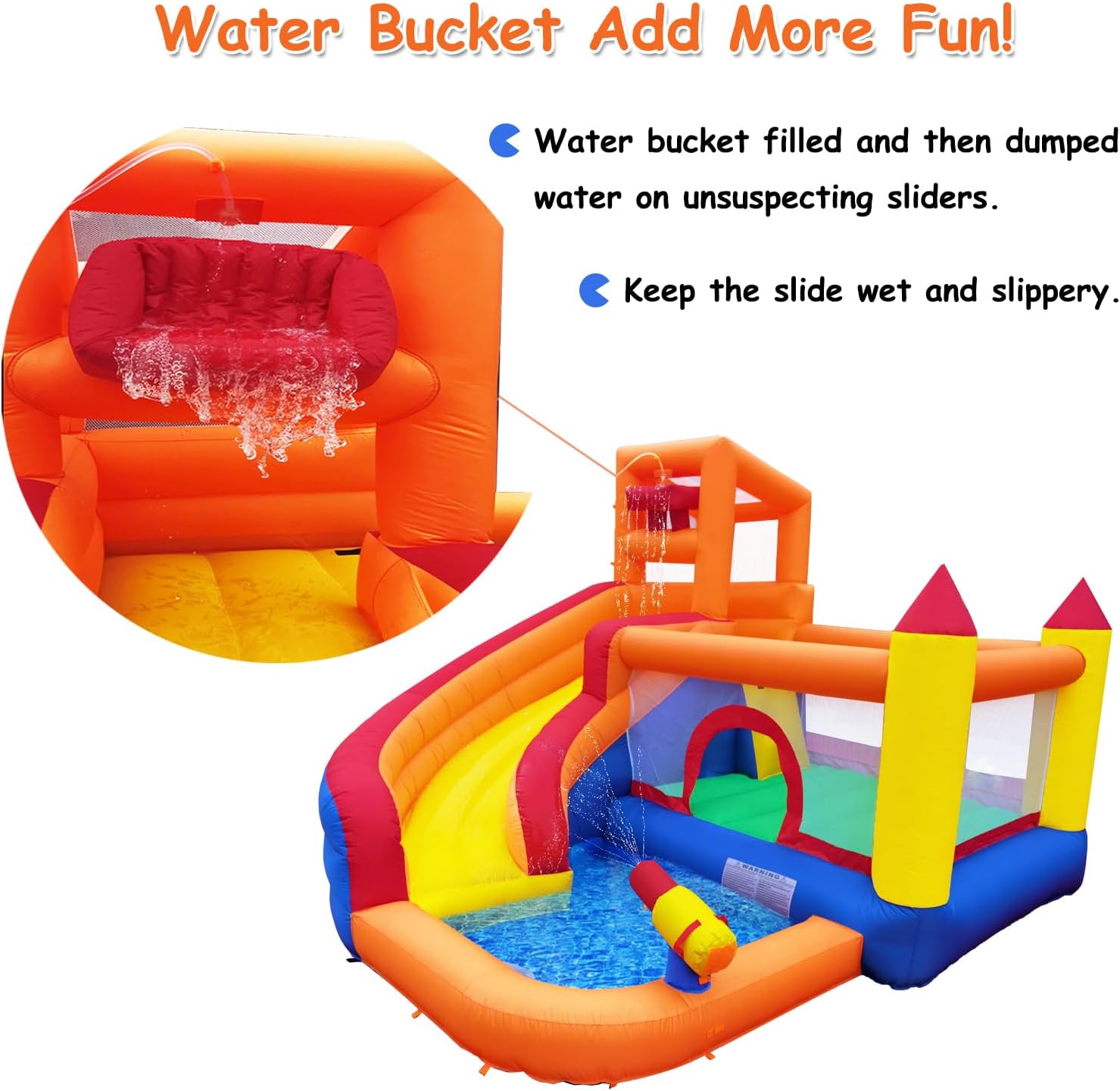 HuaKastro - Tobogán Acuático I - Kids Outdoor House With Slide reseña y precio