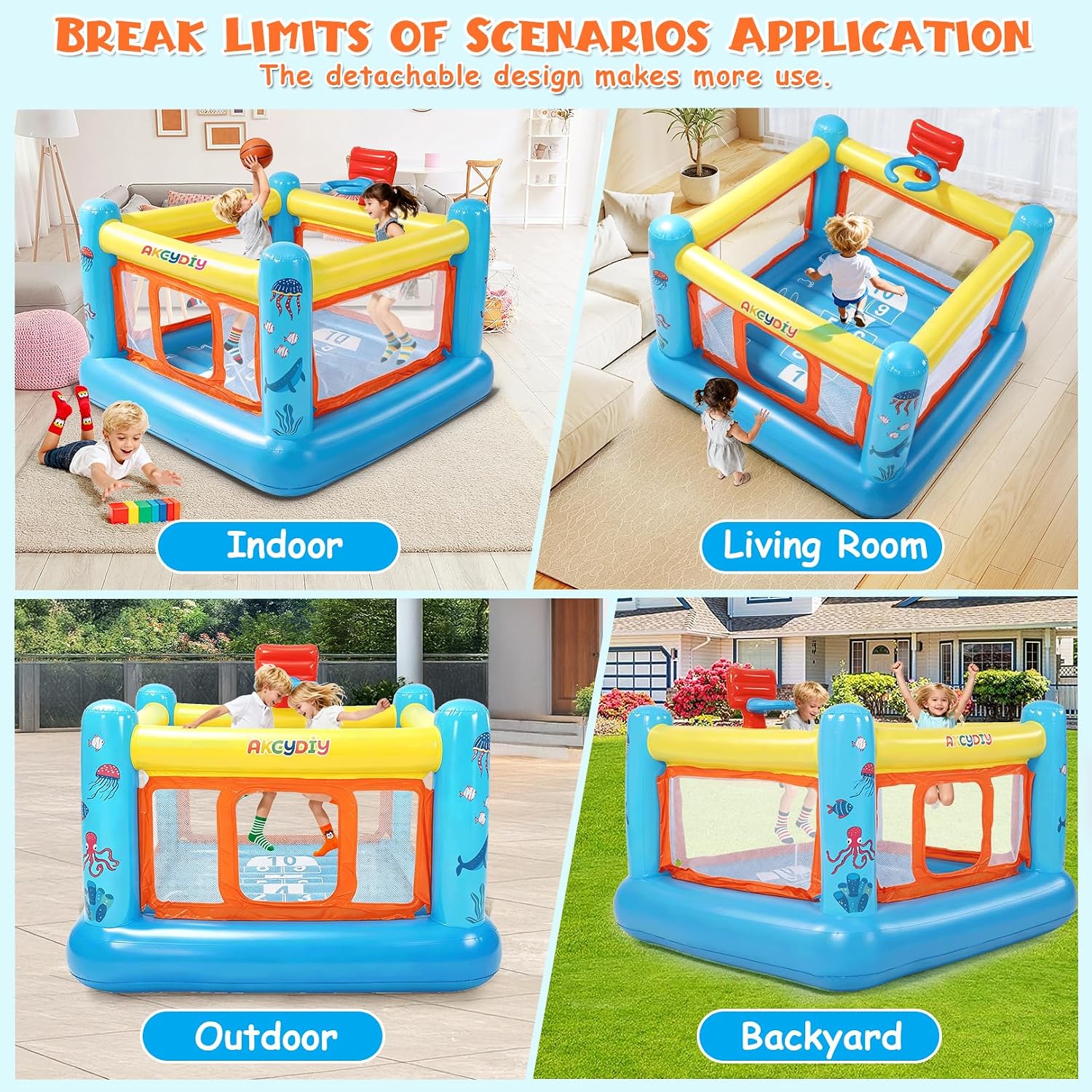 Casa de Brinco Inflable de PVC - Kids Outdoor Inflatable reseña y precio