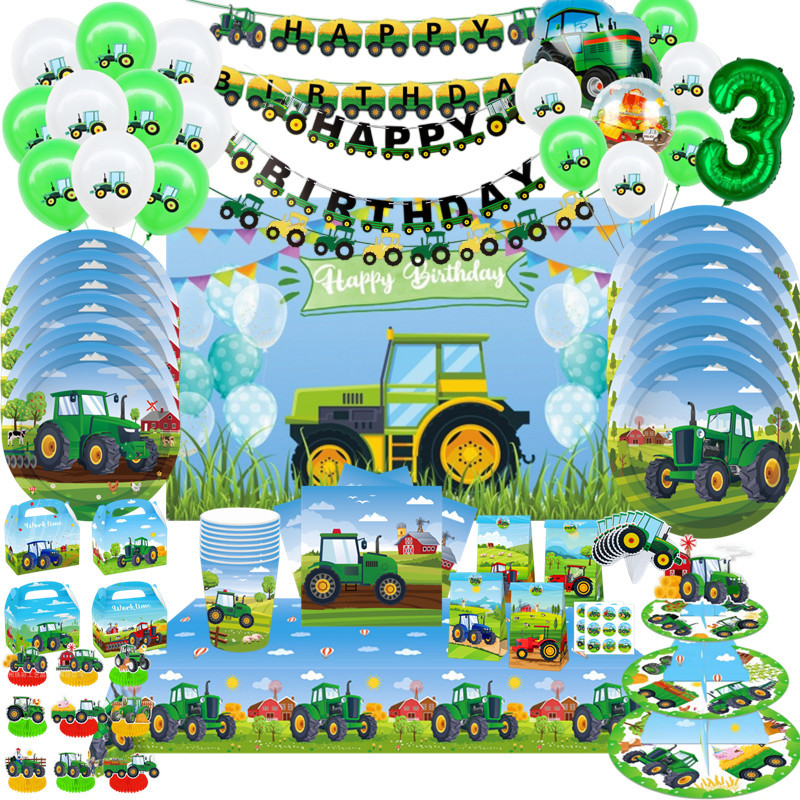 Vajilla desechable con tema de - Kids Outdoor Digger reseña y precio