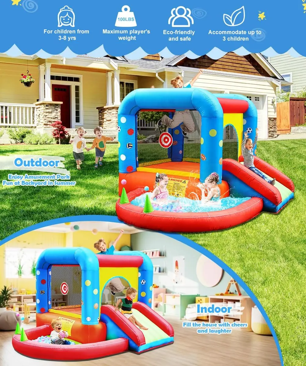 Castillo Inflable Step4Fun, To - Kids Outdoor House With Slide reseña y precio