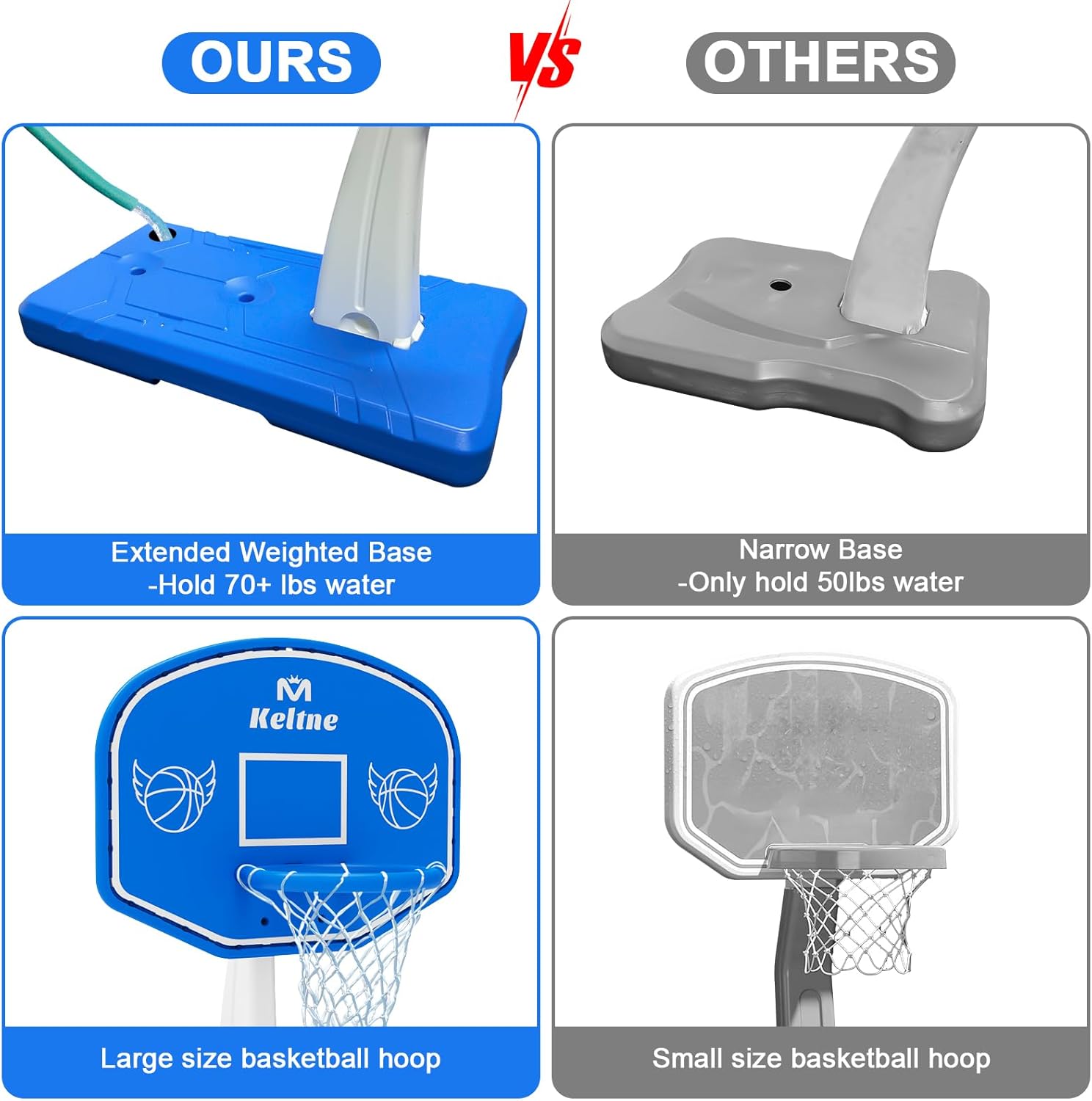 Aro de Baloncesto Grande para  - Kids Outdoor Water reseña y precio