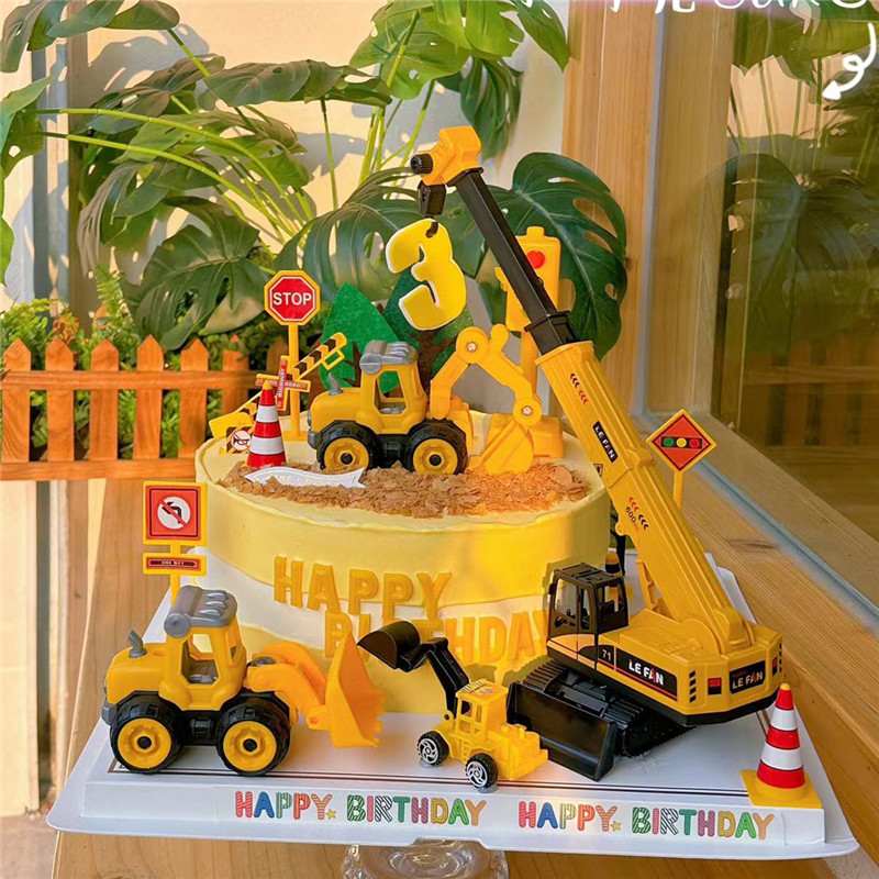 Excavadora grúa Tractor pastel - Kids Outdoor Digger reseña y precio