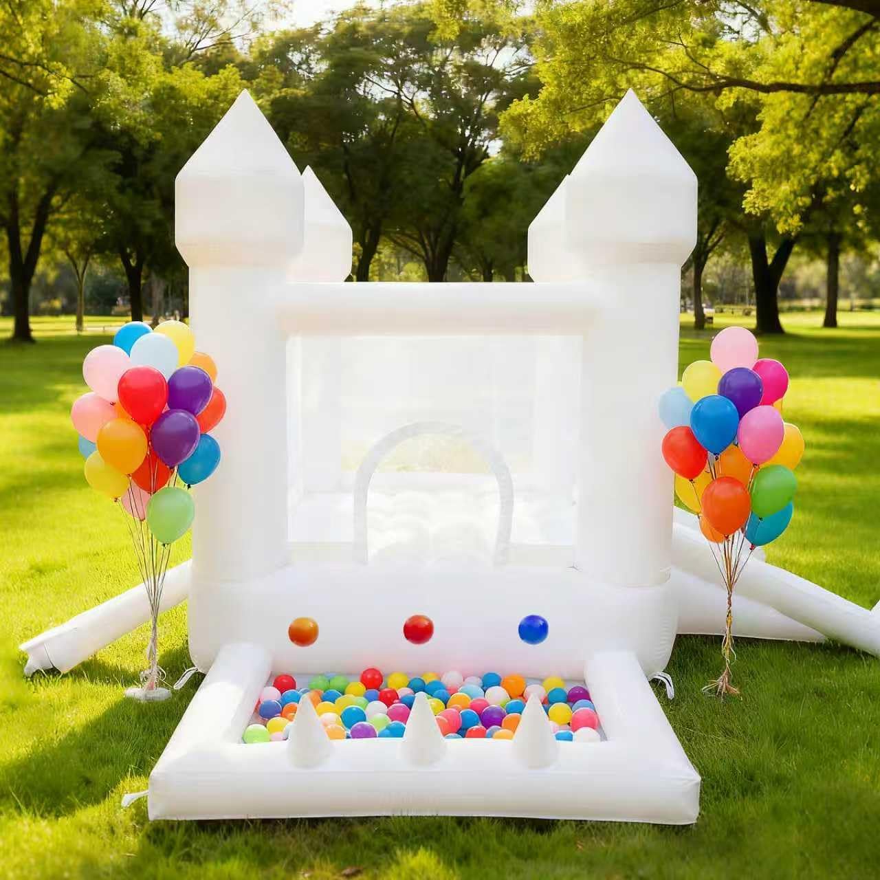 Castillo Inflable Blanco, Cast - Kids Outdoor Inflatable reseña y precio
