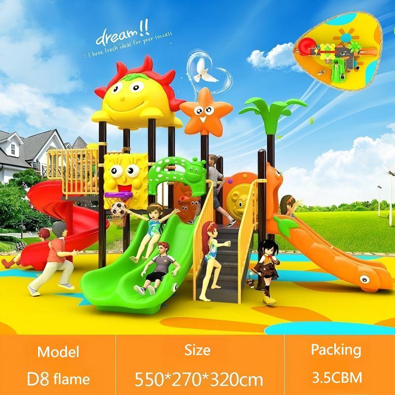 Columpio de Acero y Plástico p - Kids Outdoor House With Slide reseña y precio