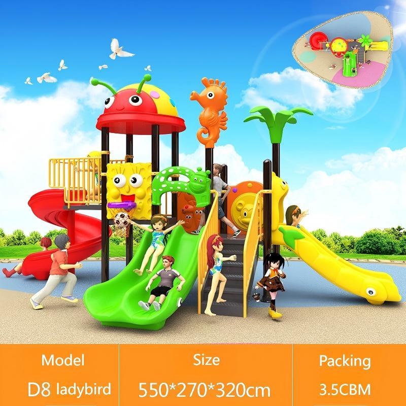 Columpio de Acero y Plástico p - Kids Outdoor House With Slide reseña y precio