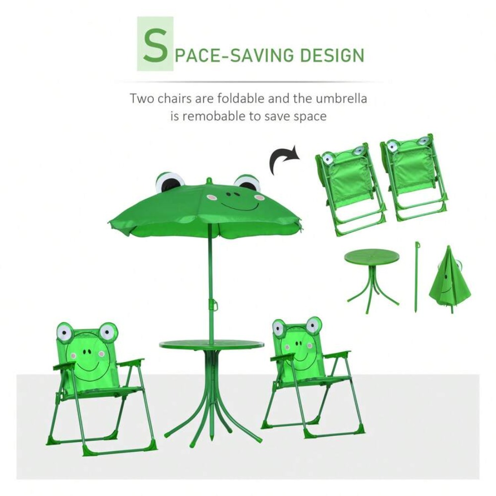 Juego de mesa y sillas para ni - Kids Outdoor Umbrella Chair reseña y precio