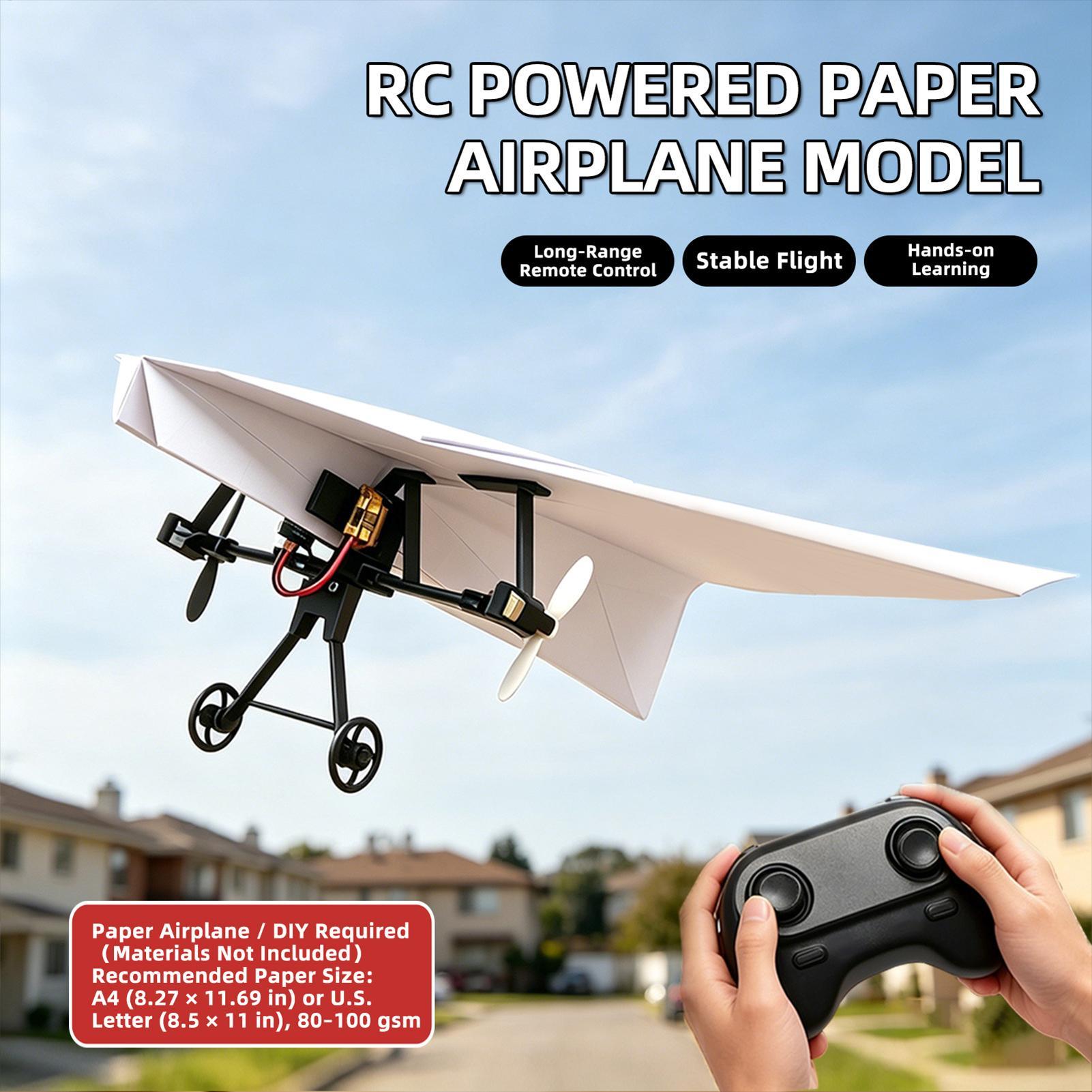 Kit de Avión de Papel RC para  - Kids Outdoor Play Equipment reseña y precio