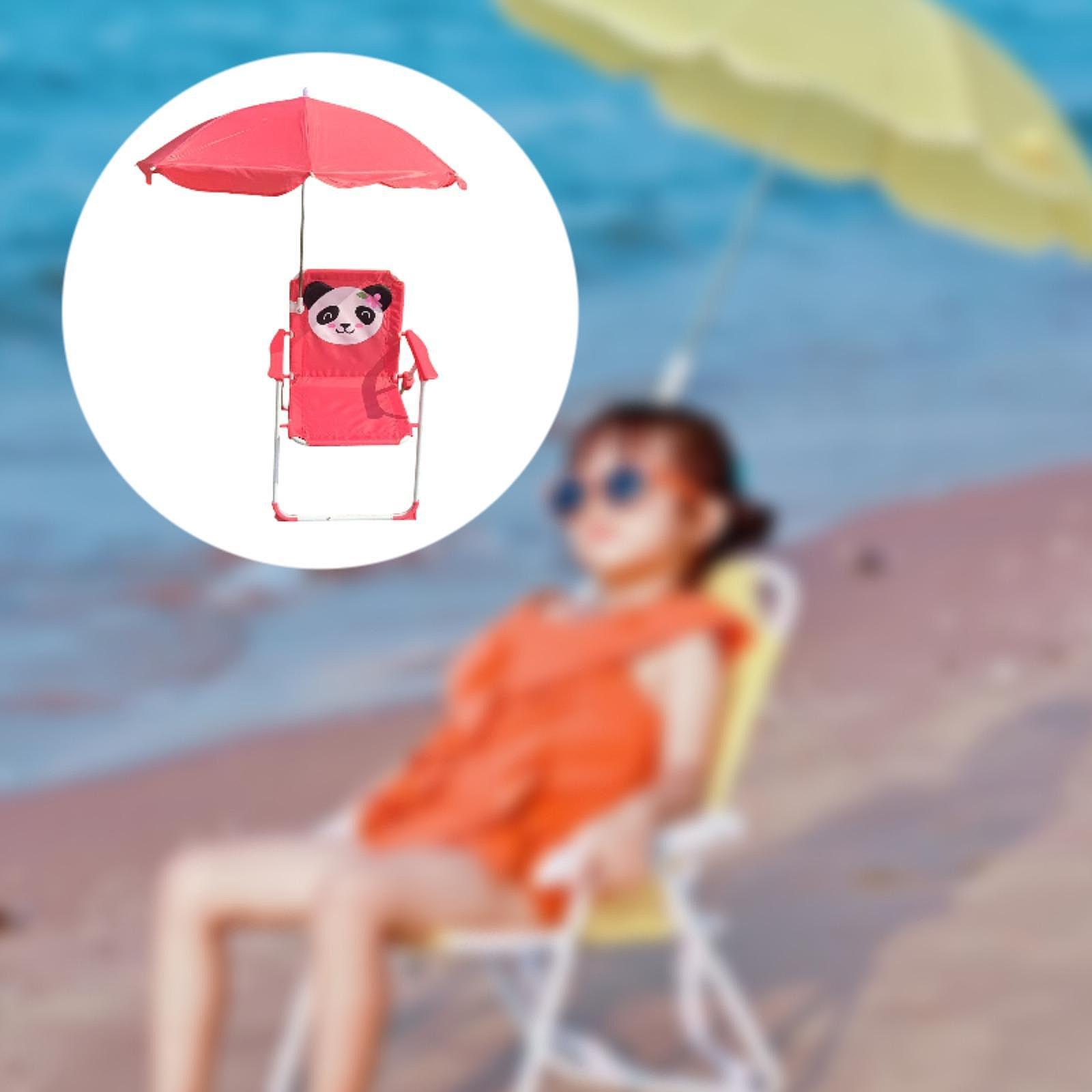 Silla de Playa para Niños con  - Kids Outdoor Umbrella Chair reseña y precio