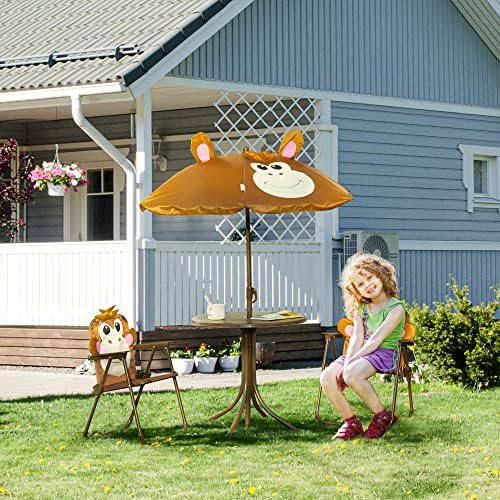 Conjunto de Mesa y Sillas para - Kids Outdoor Umbrella Chair reseña y precio