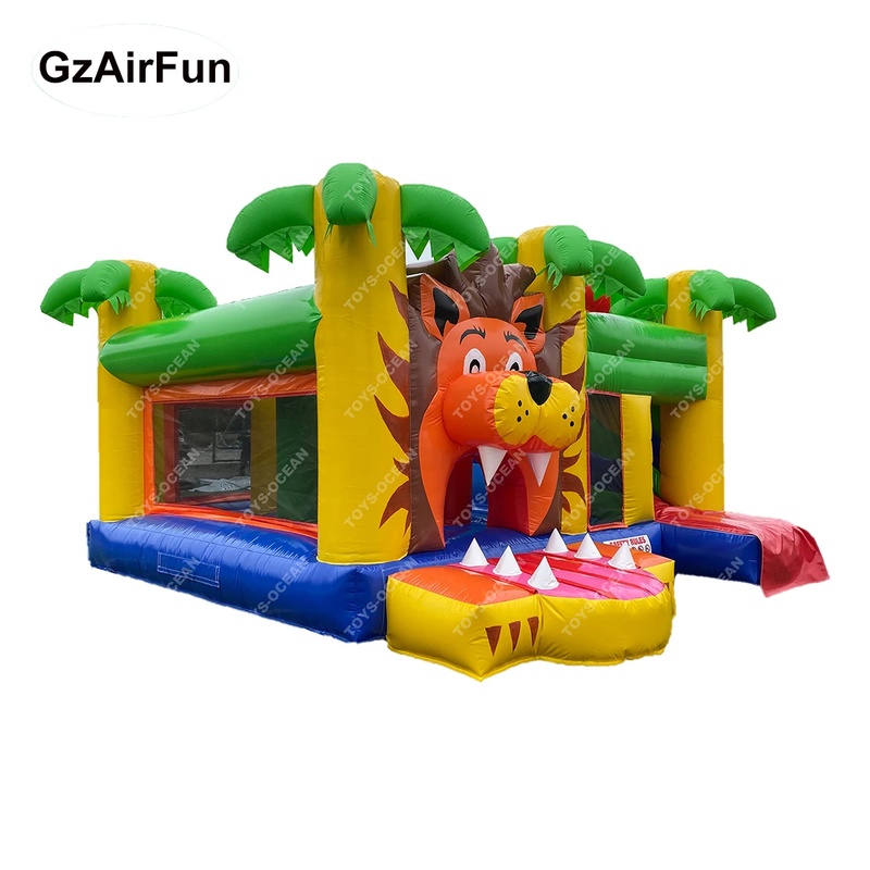 Castillo Inflable Comercial Pe - Kids Outdoor House With Slide reseña y precio
