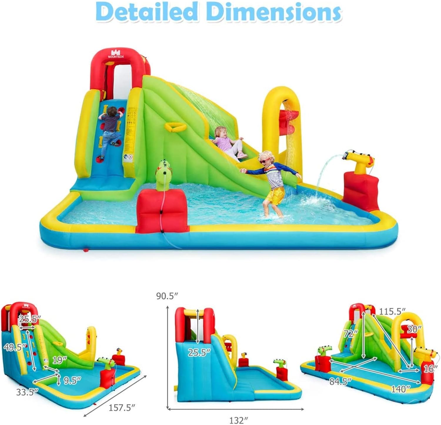 Mega Parque Acuático Inflable  - Kids Outdoor Inflatable reseña y precio