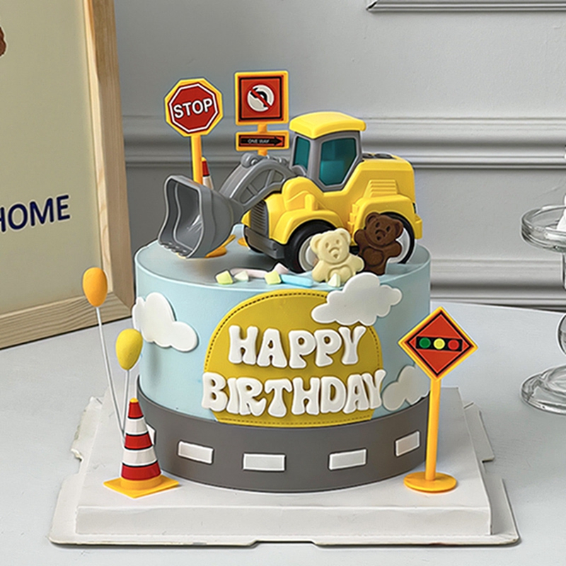 Adornos para tarta de construc - Kids Outdoor Digger reseña y precio