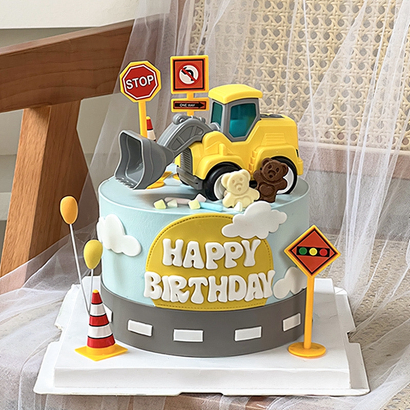 Adornos para tarta de construc - Kids Outdoor Digger reseña y precio