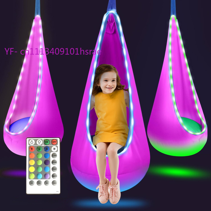 Hamaca Inflable LED Brillante, - Kids Outdoor Hanging Chair reseña y precio