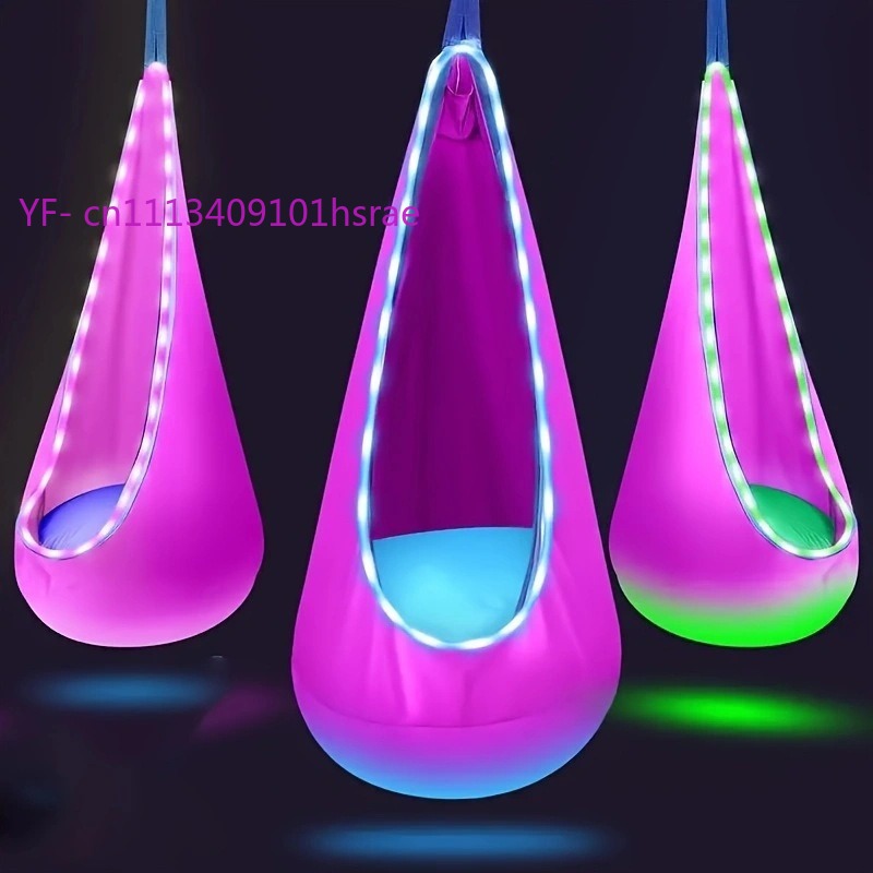Hamaca Inflable LED Brillante, - Kids Outdoor Hanging Chair reseña y precio
