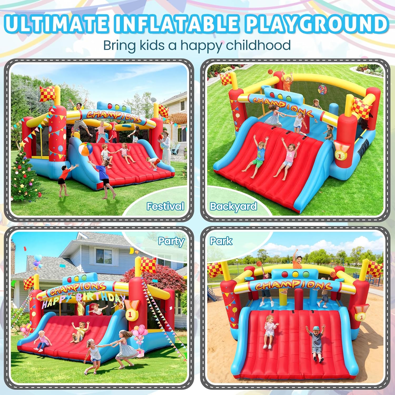 Gran Casa de Brinco Inflable p - Kids Outdoor Inflatable reseña y precio