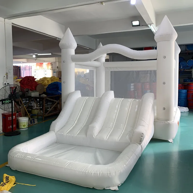 Castillo Inflable Gigante Blan - Kids Outdoor House With Slide reseña y precio